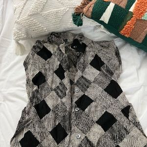 Black and Gray Cardigan